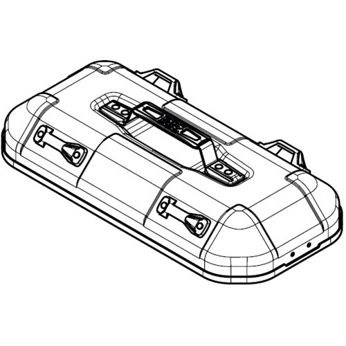 GIVI DLM36 Monokey Bovenschaal, Onderschaal & deksel voor koffers op de moto, Aluminium Links